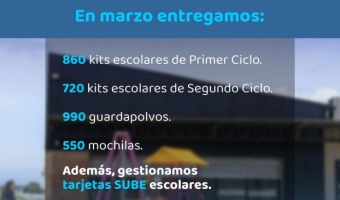 M�S DE TRES MIL �TILES ENTREGADOS EN LOS CENTROS COMUNITARIOS